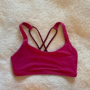 Lululemon Sports Bra in Pink, Size 2